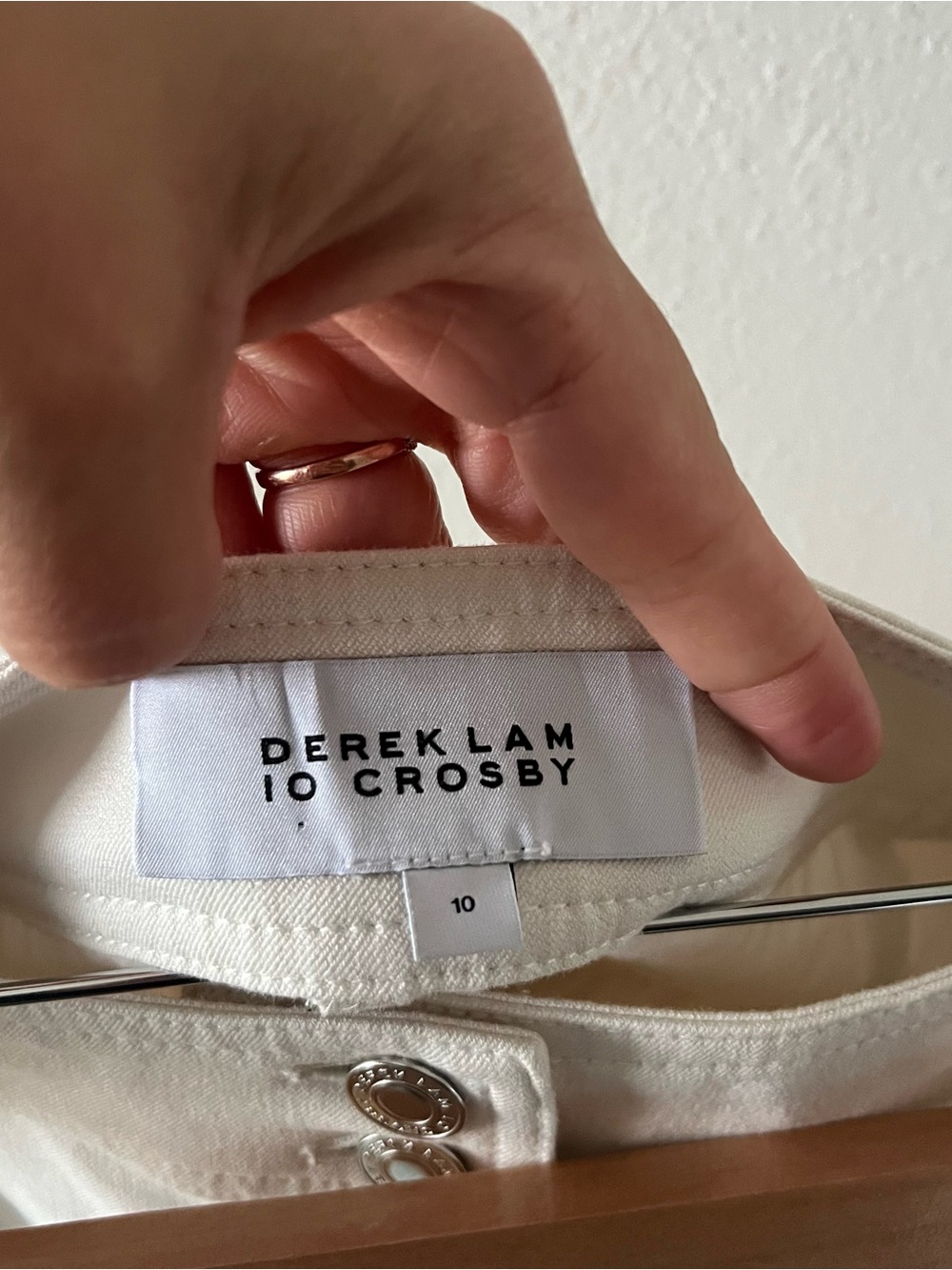 DEREK LAM 10 CROSBY | Cotton Blend Gabardine Shorts | 10 - Picture 4 of 4